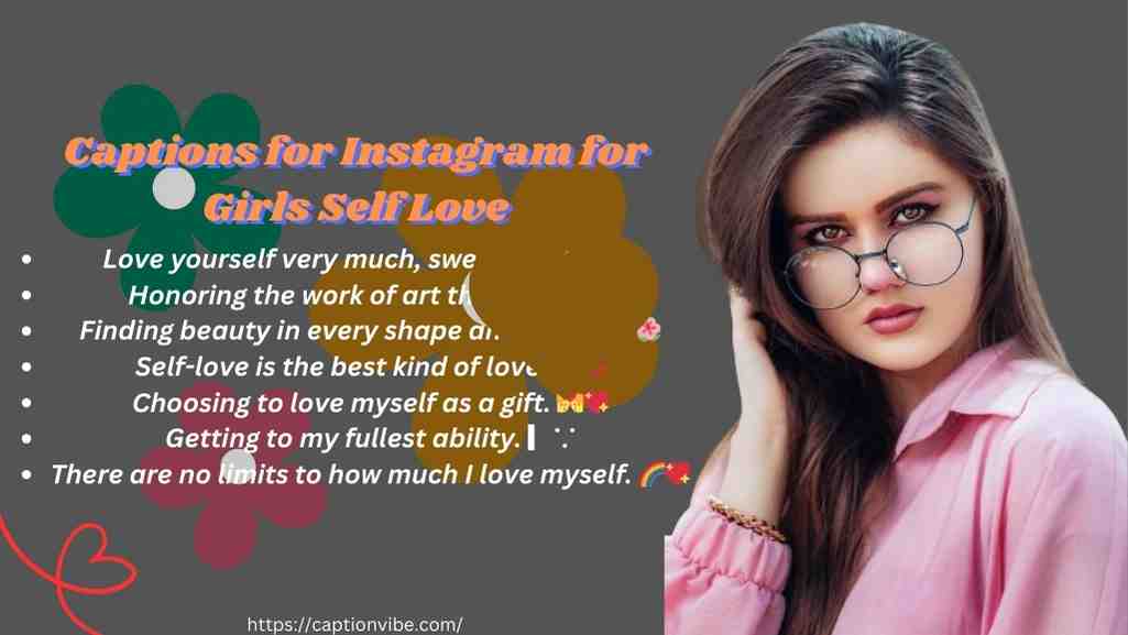 Captions for Instagram for Girls Self Love