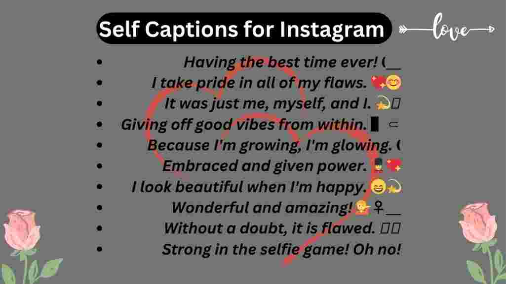 Self Captions for Instagram