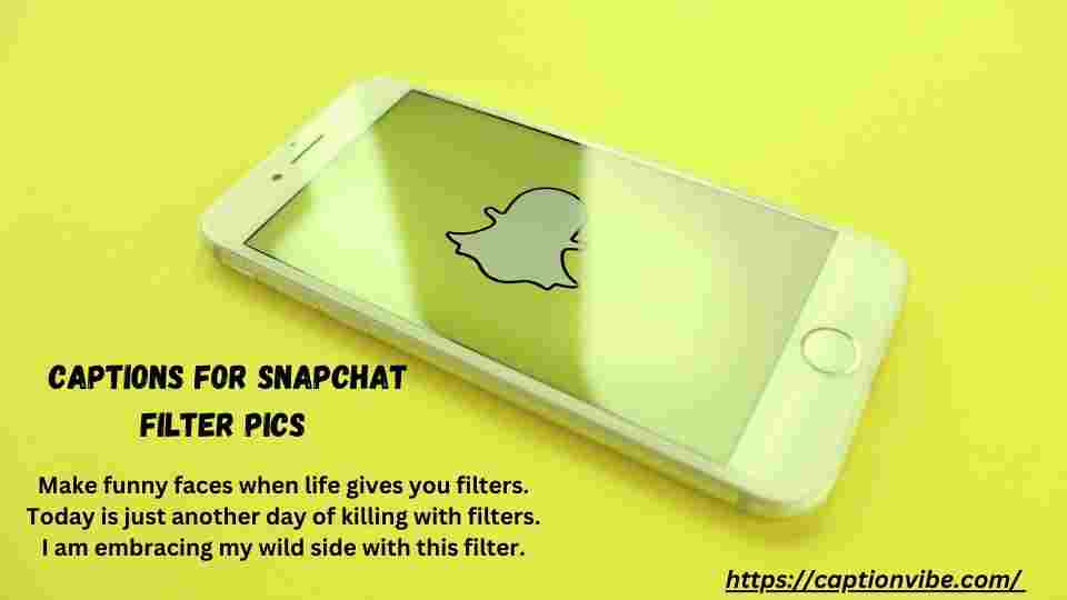 Captions for Snapchat Filter Pics