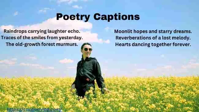 Poetry Captions