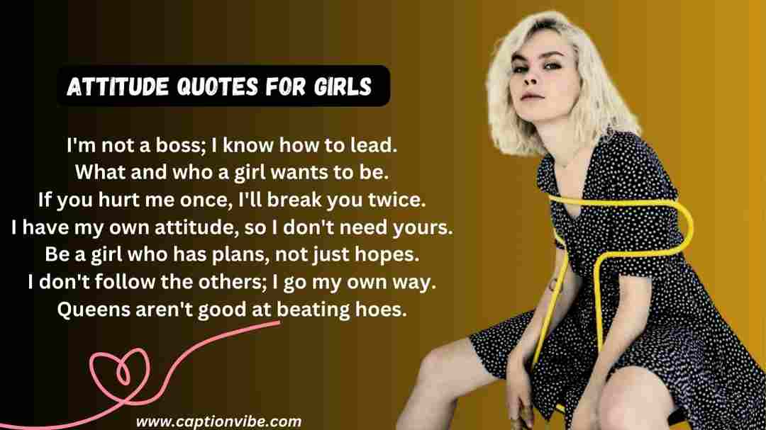 Attitude Quotes for Girls