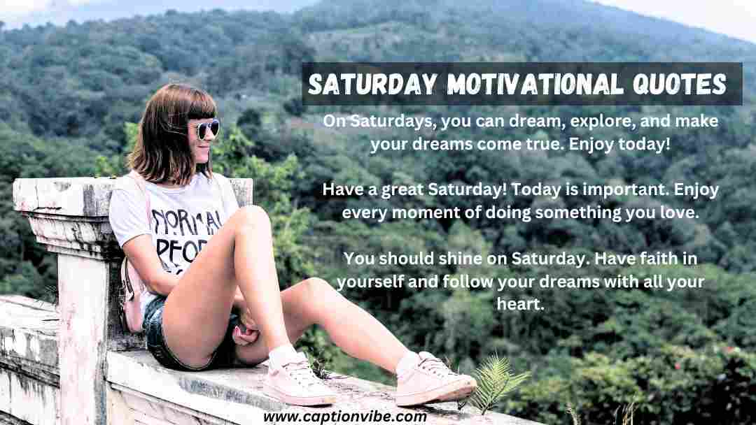 Saturday Motivational Quotes