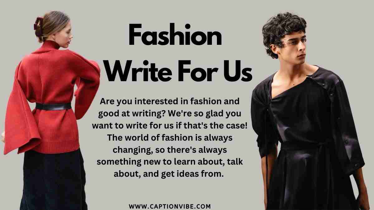 Fashion write for us