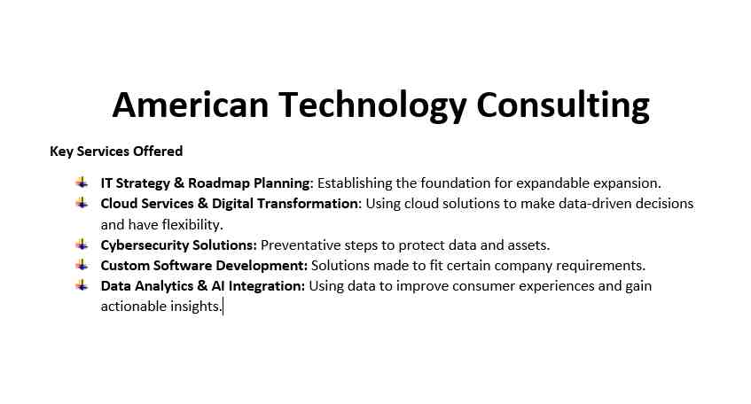 American Technology Consulting Growth, Innovation