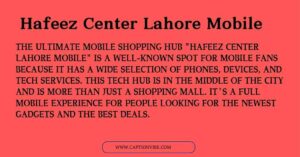 Hafeez Center Lahore Mobile